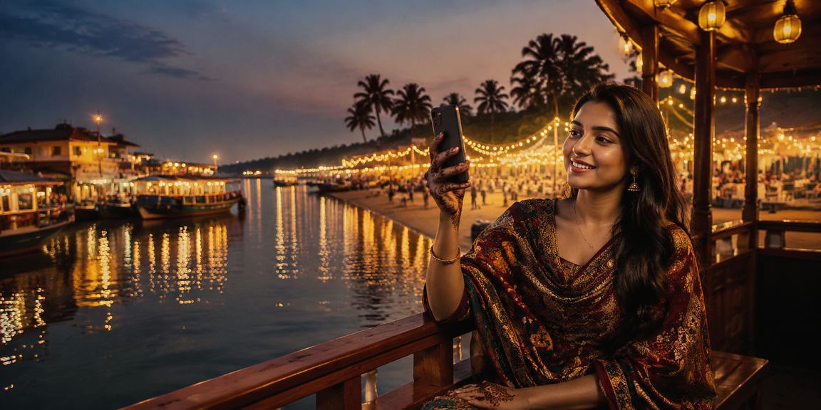 কক্সবাজার সৈকতে বসে মোবাইলে fc25 উপভোগ করছেন একজন বেটার