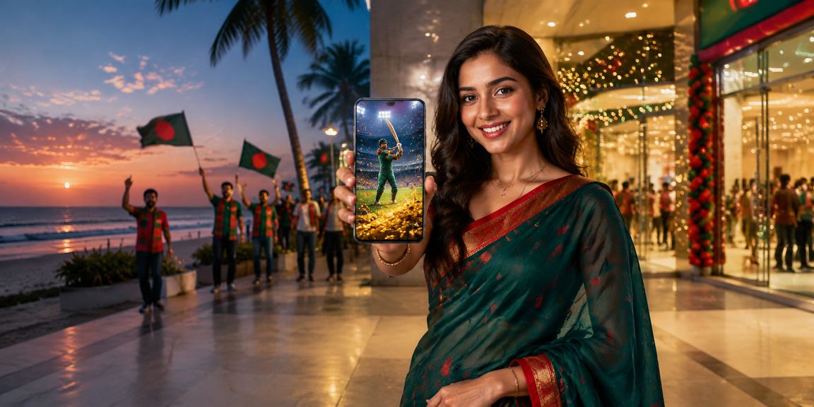 সেন্ট মার্টিনের পটভূমিতে ক্রিকেট বেটিং উপভোগ করছেন তরুণ বাজিকর
